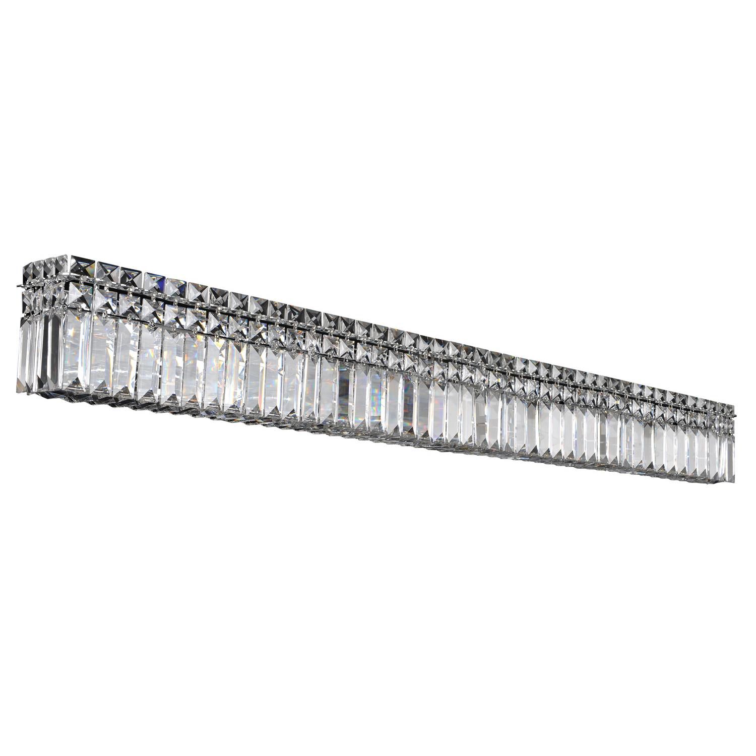 Shown in Chrome finish and Firenze Clear crystal